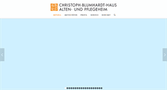 Desktop Screenshot of christoph-blumhardt-haus.de