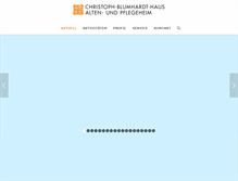 Tablet Screenshot of christoph-blumhardt-haus.de